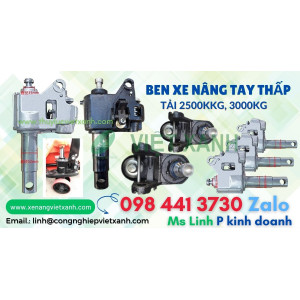 Bơm xe nâng tay - Ben xe nâng tay 2500kg 3 tấn 4 tấn 5 tấn