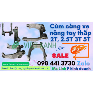 Cụm càng bánh xe nâng tay thấp 2500kg 3000kg 5000kg