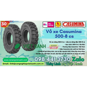 Vỏ xe nâng 500-8 casumina - Lốp xe nâng đặc 500-8