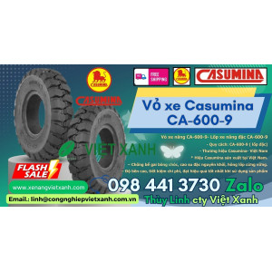 Vỏ xe nâng 600-9 casumina - Lốp xe nâng đặc 600-9 