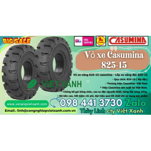 Vỏ xe nâng 825-15 casumina - Lốp xe nâng đặc 825-15