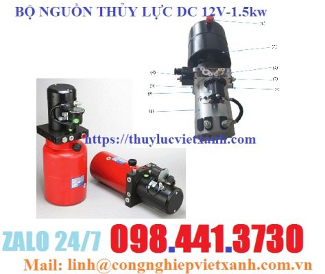 Bộ nguồn thủy lực DC 12V-1.5kw