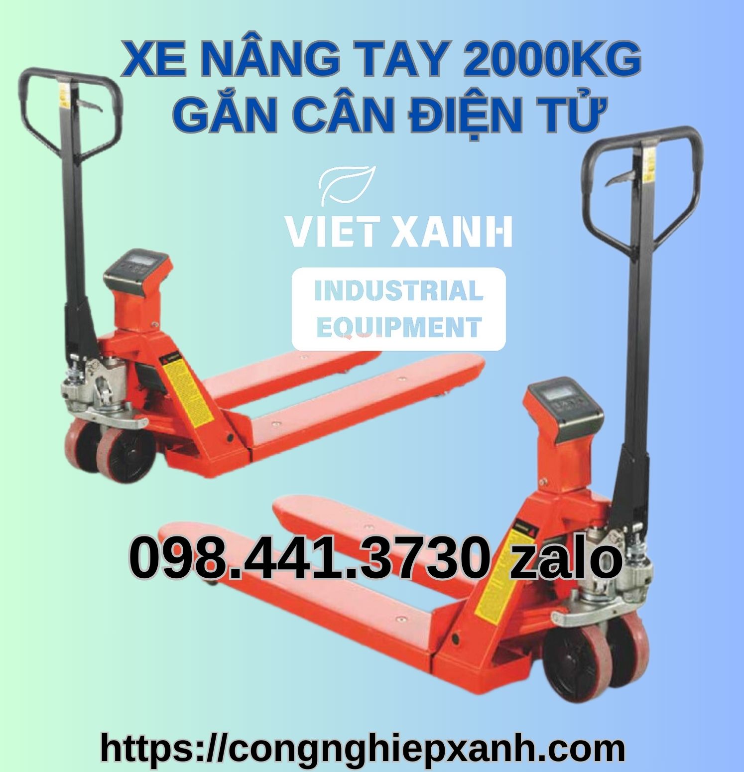 Xe nâng tay gần cần điện từ 2000kg