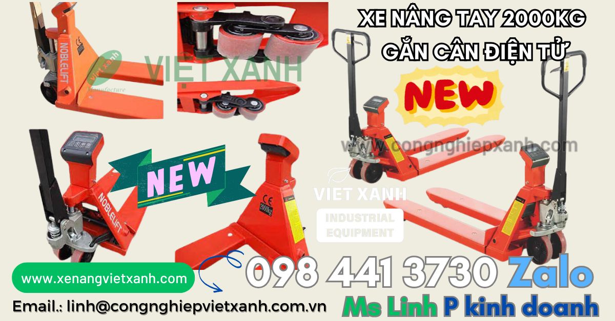 Xe nâng tay gần cần điện từ