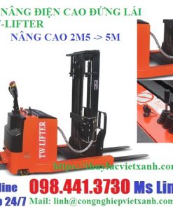 Xe nâng điện cao đứng lái 2m5 đến 5m