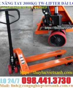 Xe nâng tay 3000kg TW-LIFTER bánh PU lỗi thép