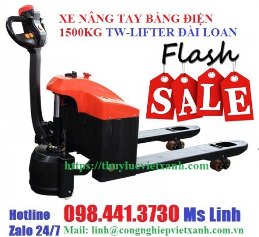 Xe nâng tay bằng điện 1500kg TW-LIFTER