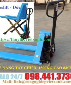 Xe nâng tay bạc thang chữ x 1500kg Eoslift-Germany