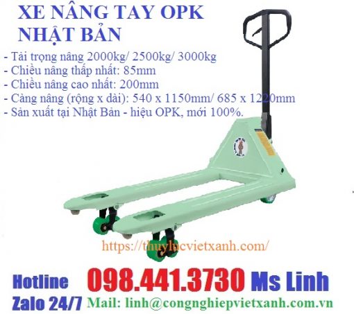 Xe nâng tay OPK Nhật Bản