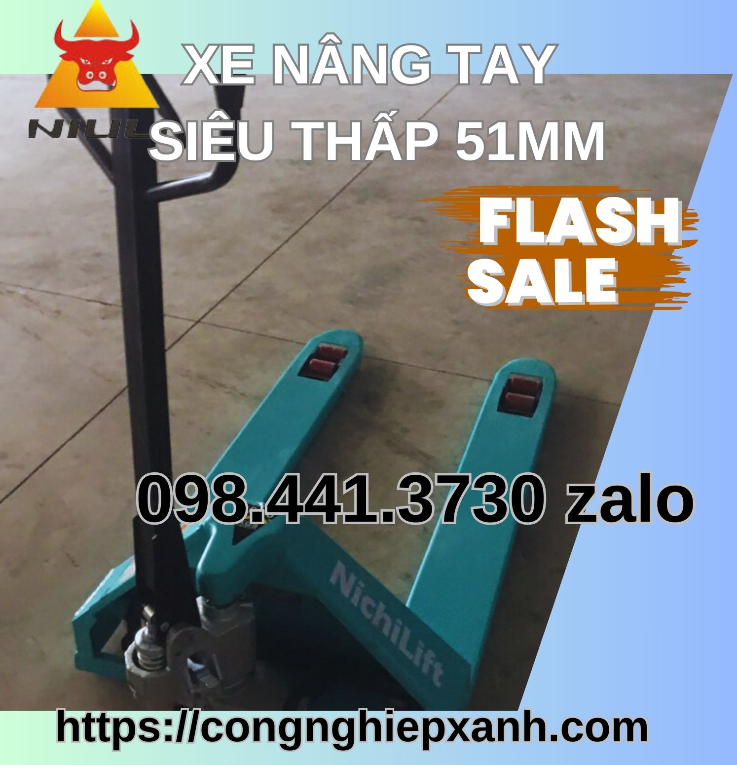 Xe nâng tay thấp 51mm