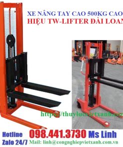 Xe nâng tay cao 500kg nâng cao 1m2