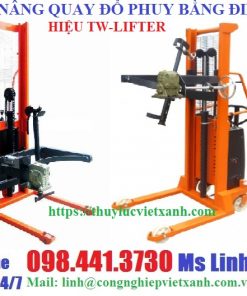 Xe nâng quay đổ phuy điện QDPD3514 TW-LIFTER Đài Loan