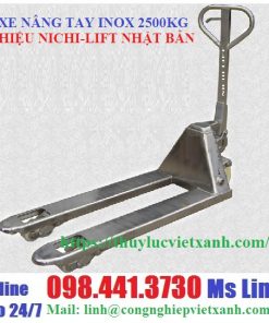 Xe nâng tay inox 2500kg hiệu NICHI-LIFT Nhật Bản