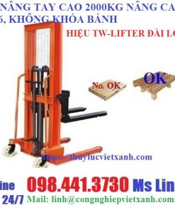 Xe nâng tay cao 2000kg nâng cao 1m6