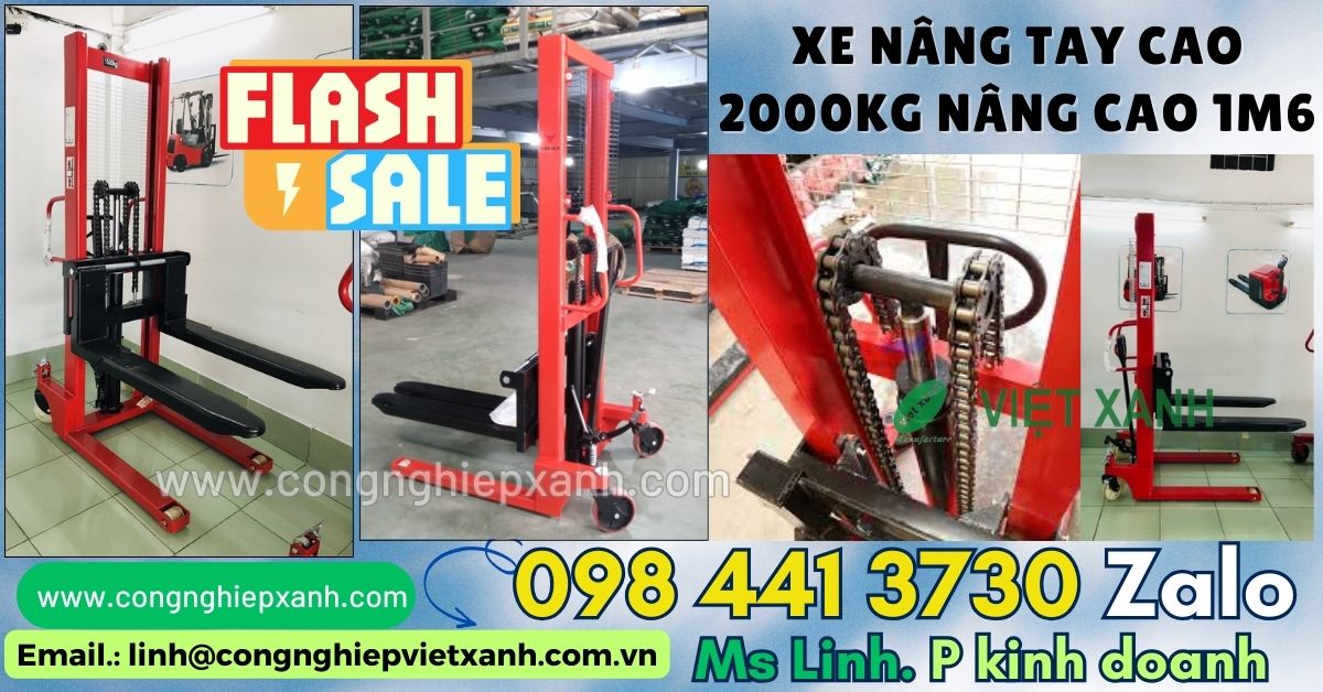 Xe nâng tay cao 2000kg