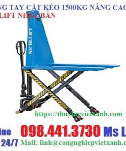 Xe nâng tay cắt kéo 1500kg nâng cao 80cm hiệu NICHI-LIFT Nhật Bản