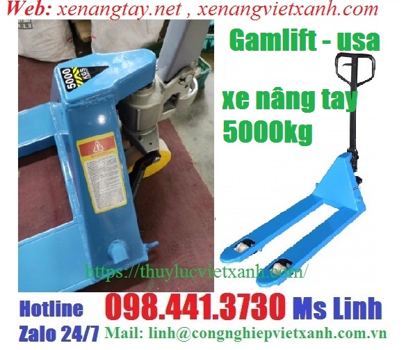 Xe nâng tay 5000kg Gamlift-usa- Model: M50