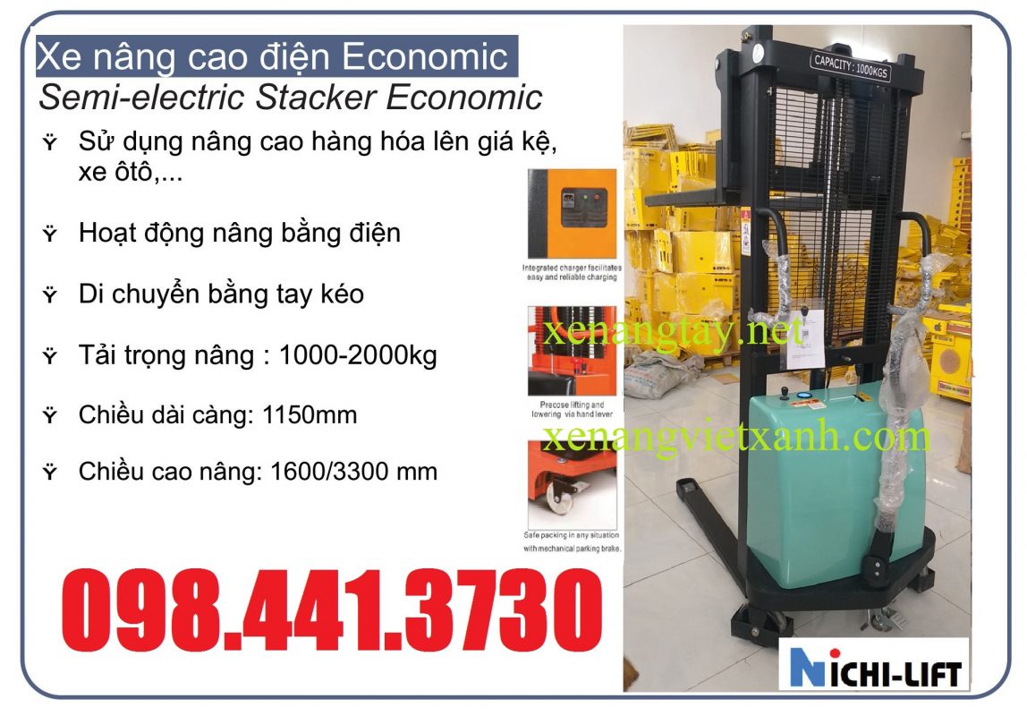 Xe nâng điện bán tự động