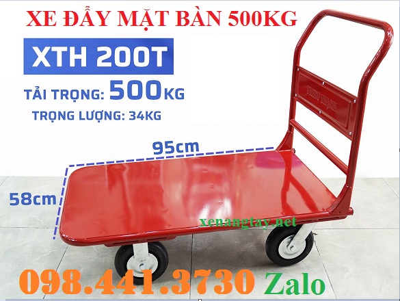 xe đẩy 500kg, xe đẩy xth200L, xe đẩy giá rẻ 500kg, xe đẩy hàng 4 bánh 500kg xth200L, xe đẩy việt nam 500kg, xe đẩy 500kg, xe đẩy 500kg phong thạnh.