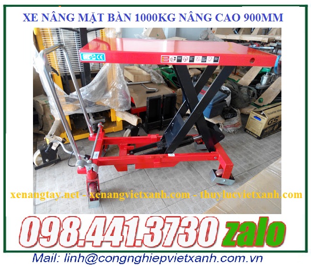 Xe nâng bàn 1000kg cao 900mm TW Lifter