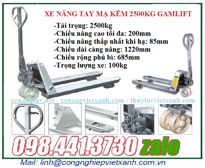 xe nâng tay mạ lkem