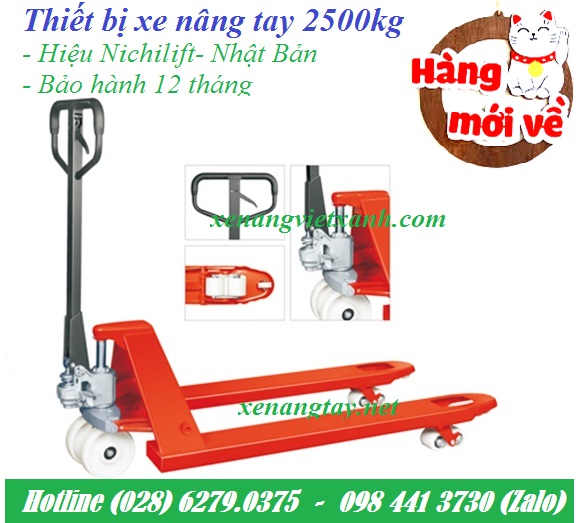 Xe nâng tay 2500kg