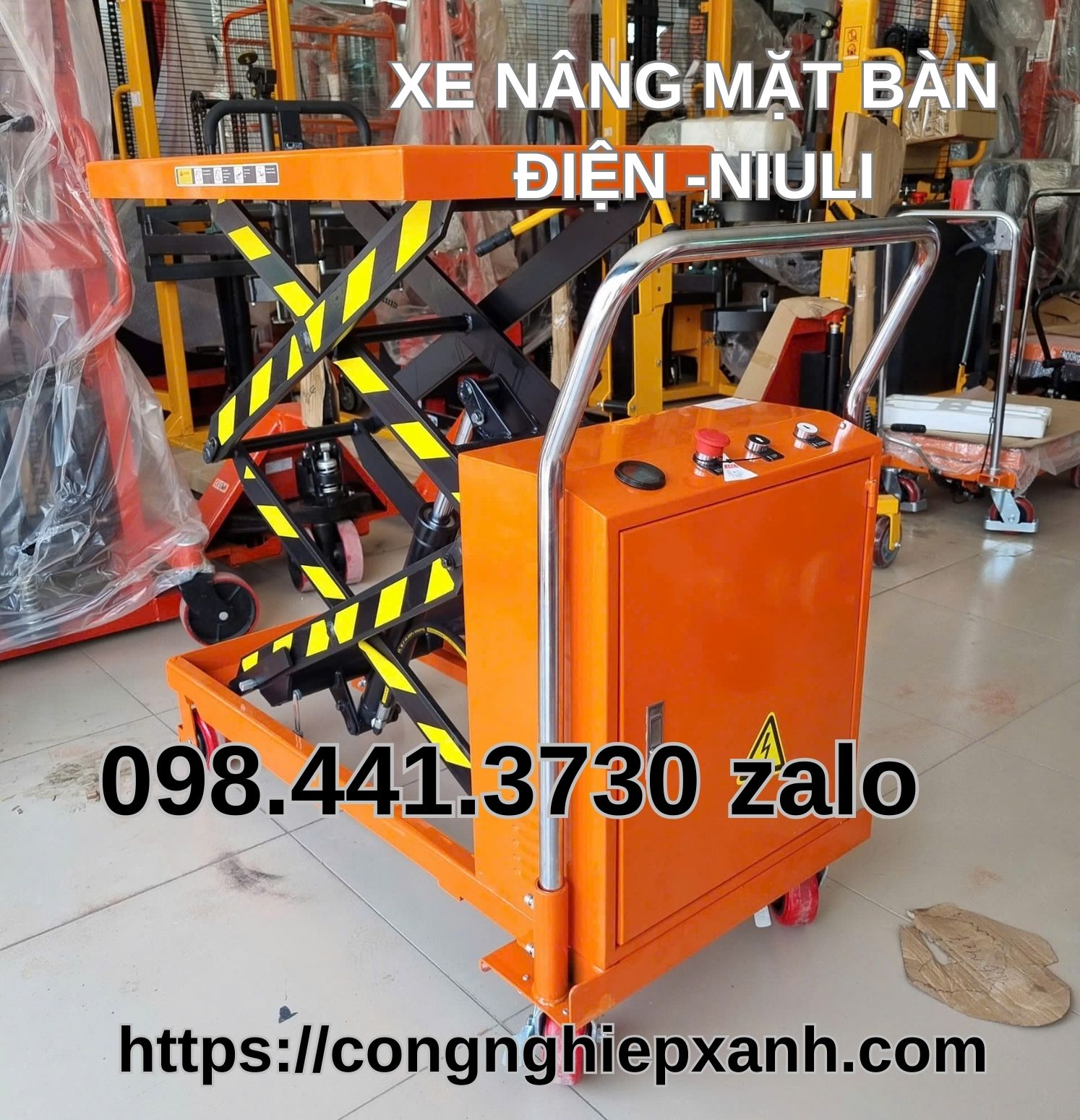 Xe nâng mặt bàn điện 350kg Niuli