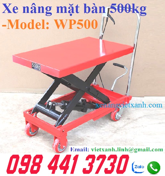 Xe nâng bàn 500kg