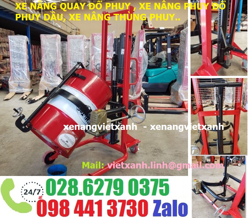 Xe nâng quay đổ phuy Model: COT-0.35