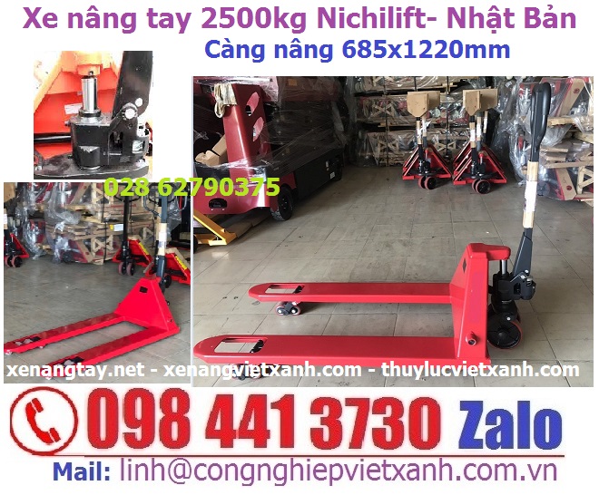 xe nâng tay 2500kg