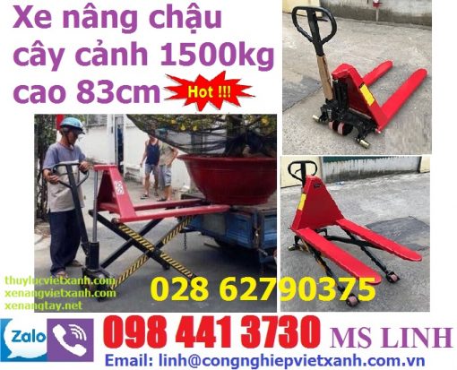 Xe nâng chậu cây cảnh 1500kg cao 83cm