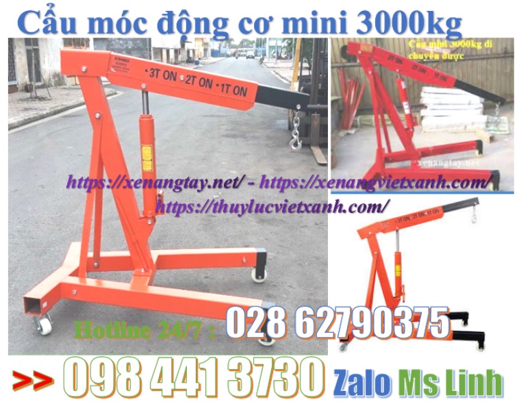 cẩu móc động cơ 3000kg