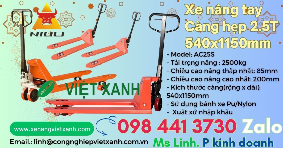 Xe nâng tay hẹp