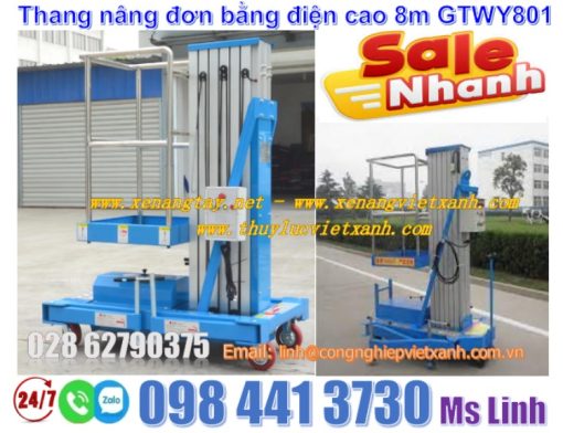 thang đơn nâng bằng điện 8m