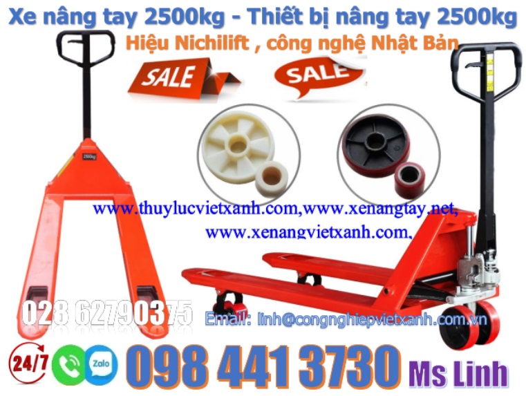 xe nâng tay thấp 2500kg