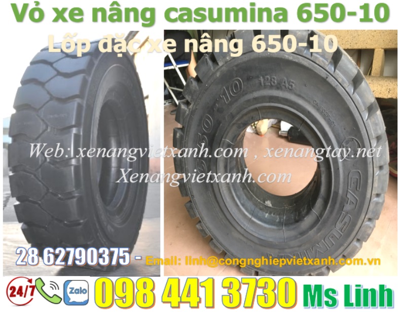 Vỏ xe nâng Casumina 650-10
