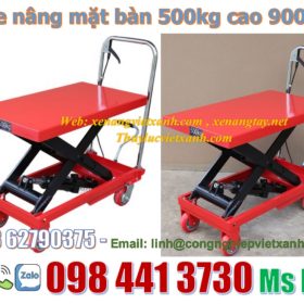 Xe nâng mặt bàn 500kg nâng cao 900mm WP500