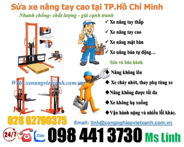 Sửa xe nâng tay cao