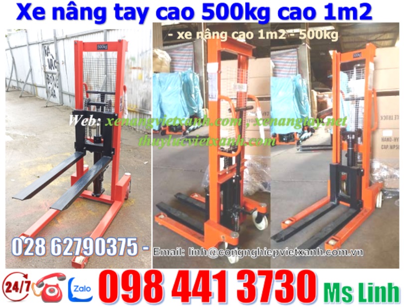 Xe nâng cao 500kg thủy lực