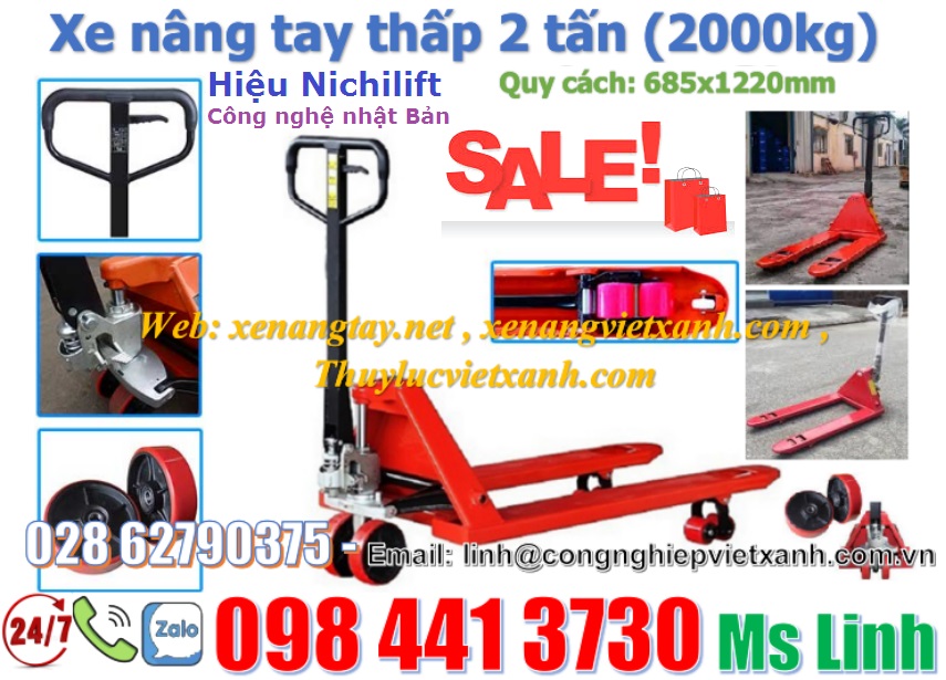 Xe nâng tay thấp 2 tấn