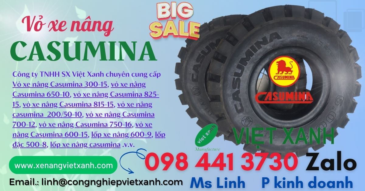 Vỏ xe nâng Casumina Việt Nam