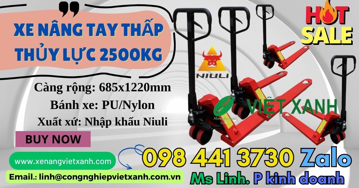 Xe nâng tay thủy lực 2500kg