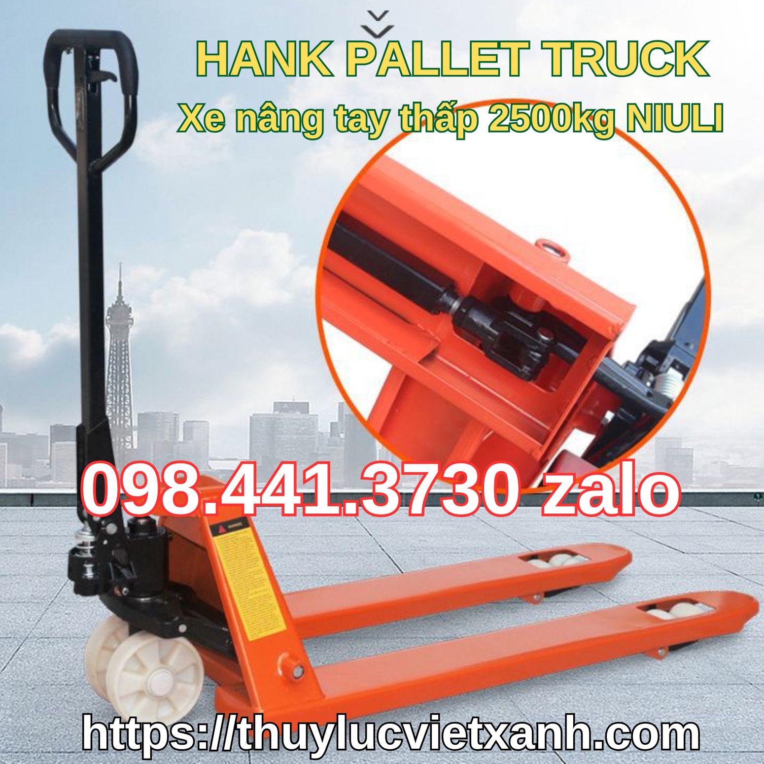 Xe nâng tay thấp 2500kg Niuli