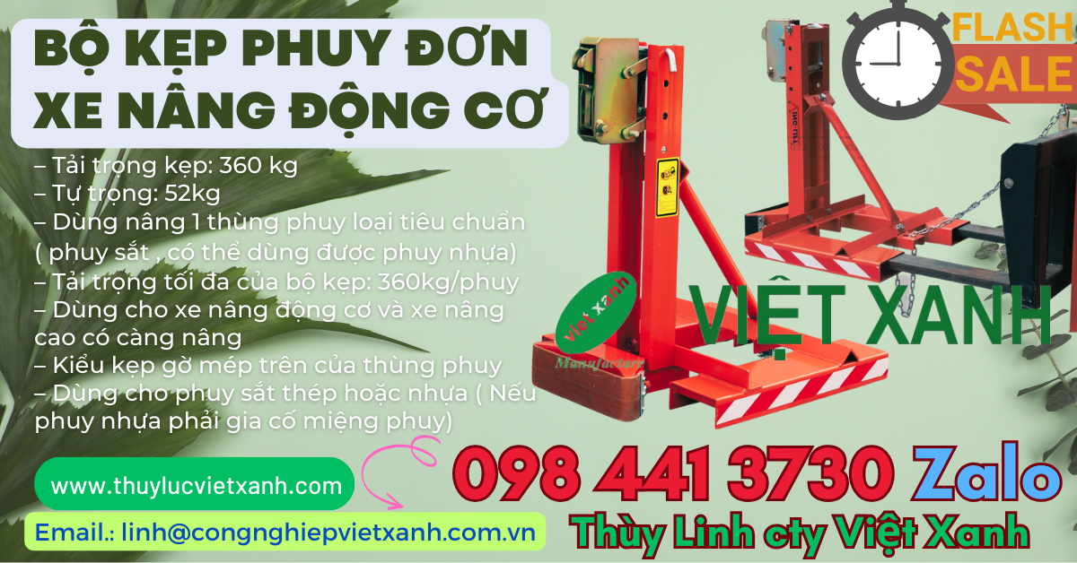 Ưu điểm bộ kẹp phuy