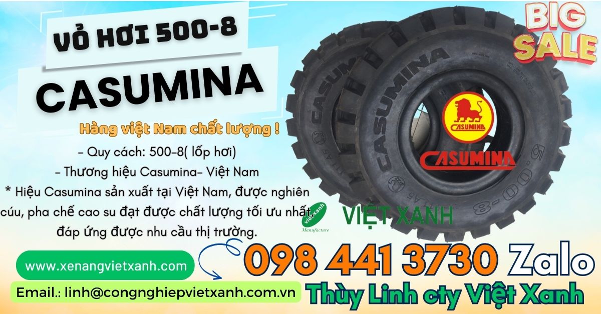 Vỏ hơi xe nâng Casumina 500-8