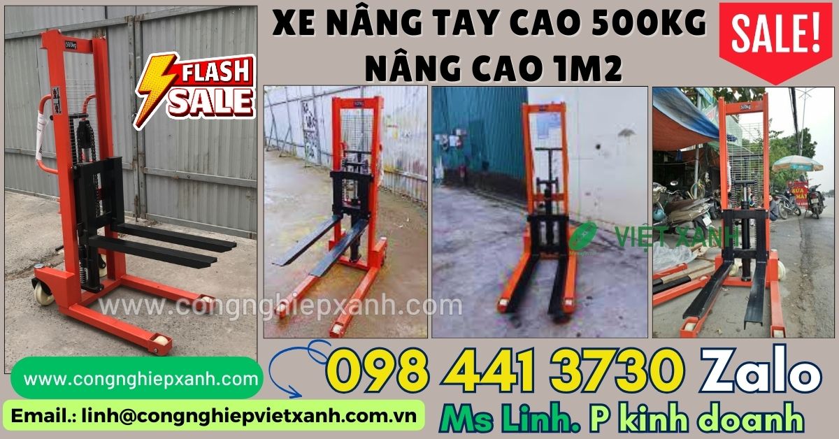 Xe nâng tay cao 500kg