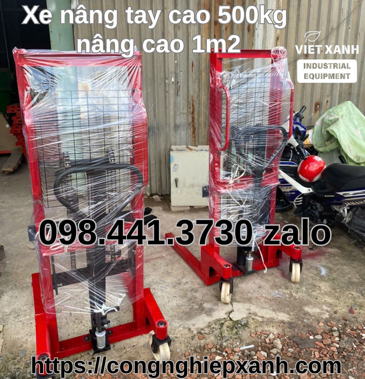 Xe nang tay cao co nang hang len xe tai duoc khong